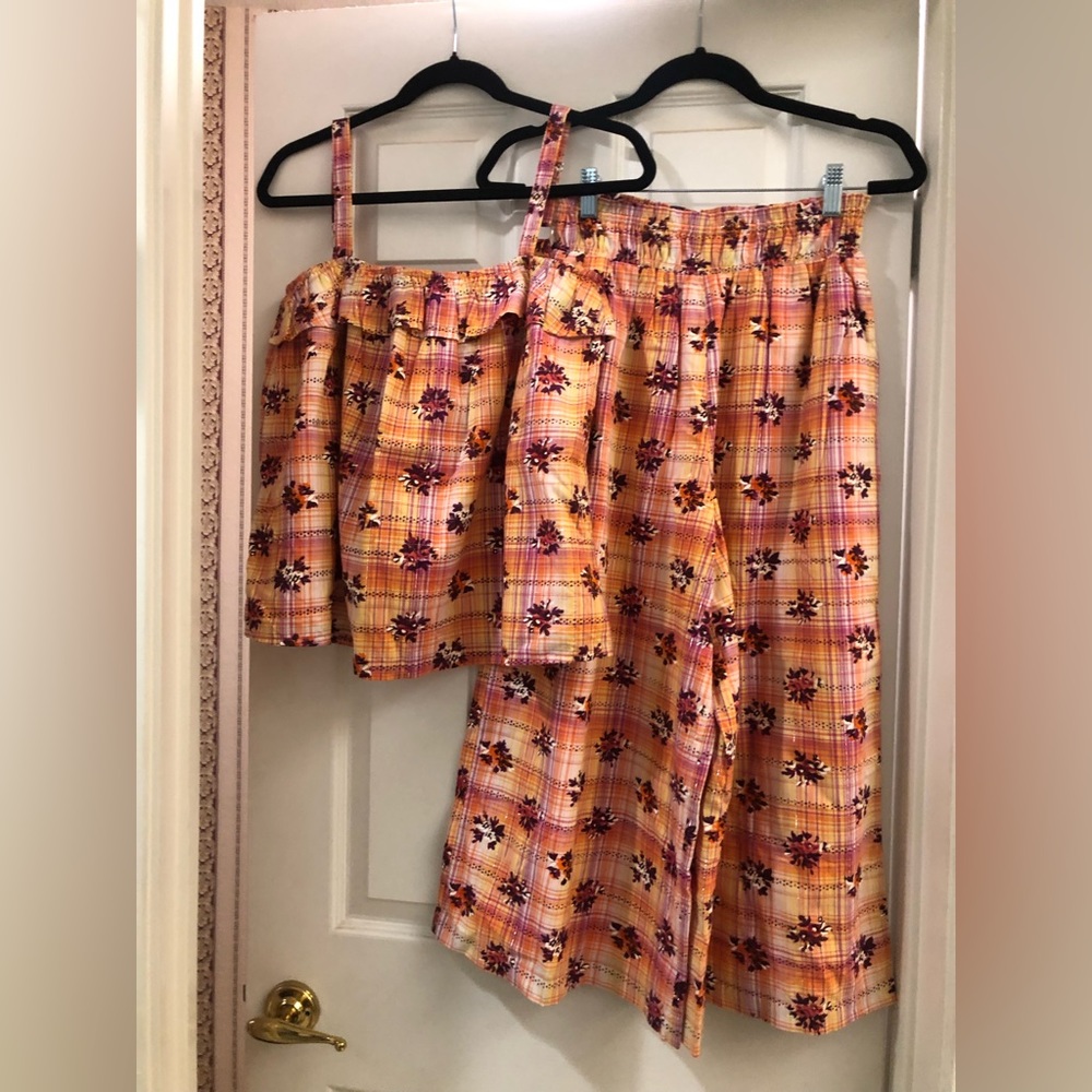 Porridge top and culotte set - S - NWOT